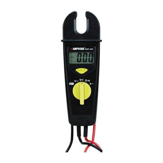 Amprobe ADF-200 Operating Instructions Manual