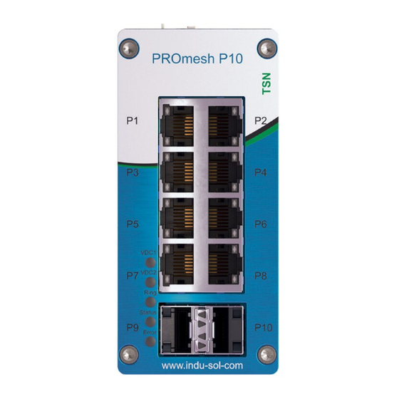 Indu-Sol PROmesh P10 Ethernet Switch Manuals