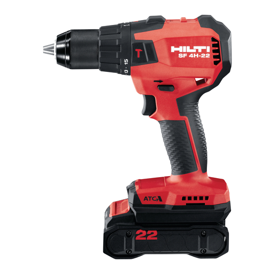 Hilti SF 4-22 Manuals