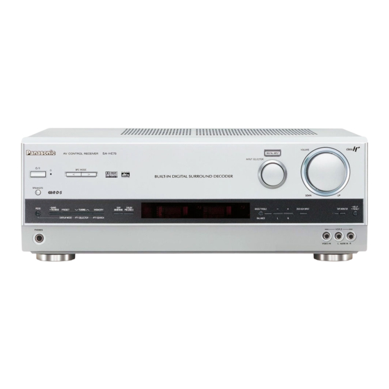Panasonic SA-HE75 Operating Instructions Manual
