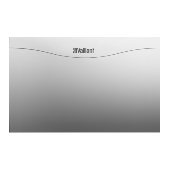 Vaillant Control Center VR 65 Installation Instructions Manual