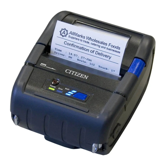 Citizen CMP-20 Series User Manual