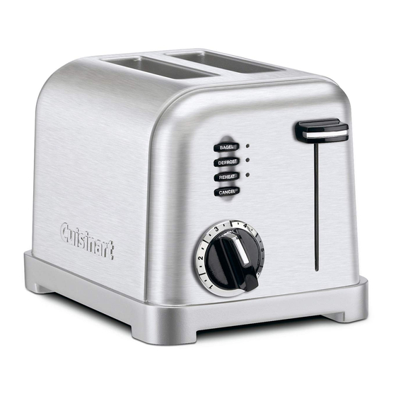 Cuisinart CPT-160 Series Instruction Booklet