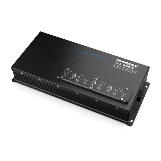 AudioControl ACX-600.6 Quick Start Manual