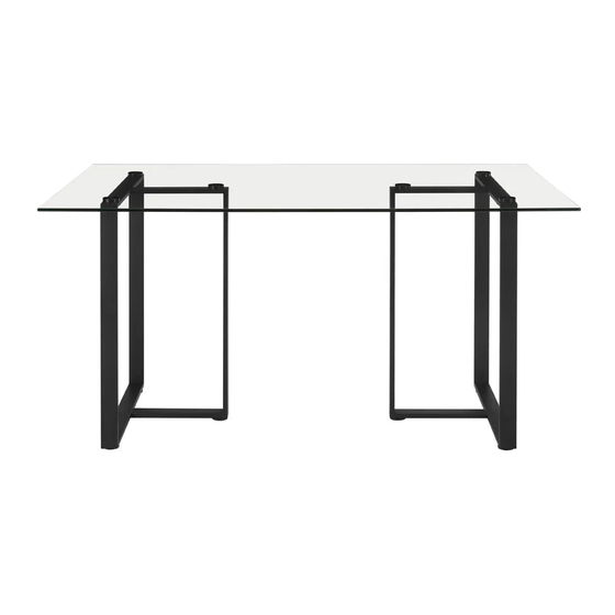 DUSK Glass Dining Table Quick Start Manual