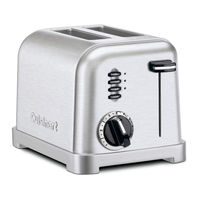 Cuisinart CPT160R - Metal Classic Toaster Instruction Booklet