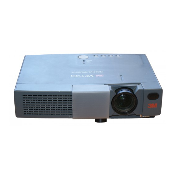 3M Multimedia Projector MP7640i/MP7740i Operator's Manual