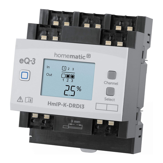 HomeMatic HmIP-DRDI3 Garage Door Manuals