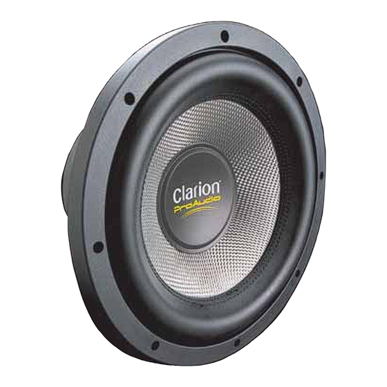 Clarion PXW1241 Specifications