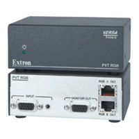 Extron electronics PVT RGB User Manual