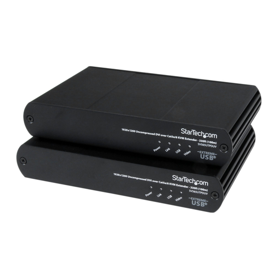 StarTech.com SV565UTPDUA Instruction Manual