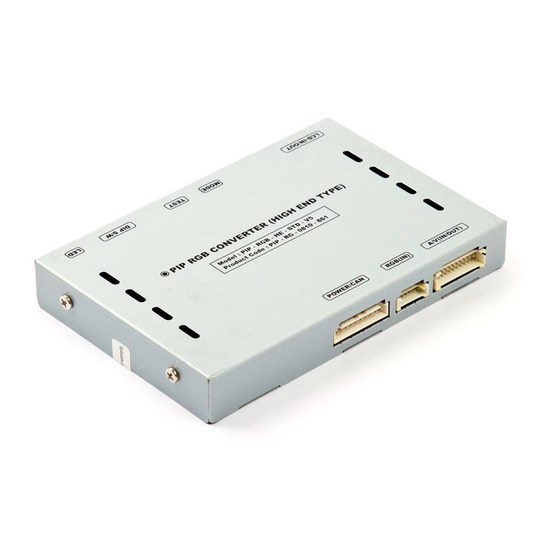 Car Solutions PIP-RGB-HE-STD-V5 User Manual