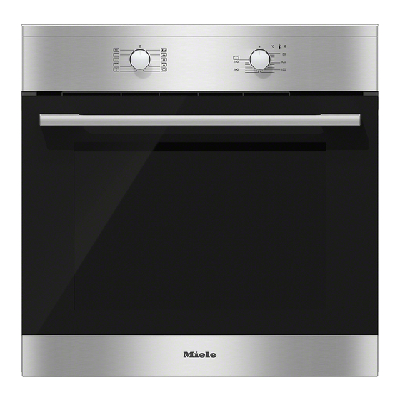 Miele H2160E Built-in Oven Manuals
