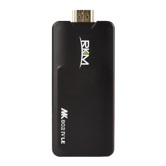 RKM MK 802 IV LE User Manual
