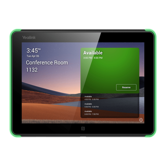 Yealink RoomPanel Quick Start Manual