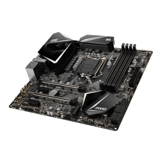 MSI MPG Z390M GAMING EDGE AC Quick Start Manual