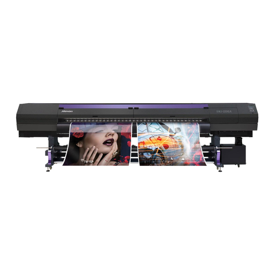 MIMAKI SWJ-320EA Requests For Care And Maintenance