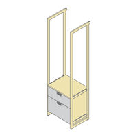 Martha Stewart CALIFORNIA CLOSETS CABINET WITH 2 DRAWERS Installation Manual