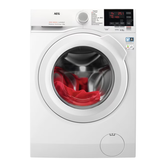 AEG L6FEG141P Washing Machine Manuals