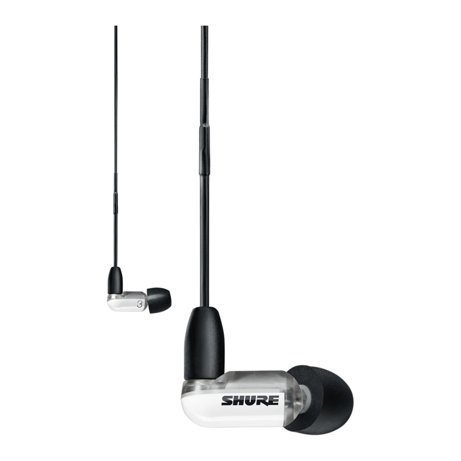 Shure Sound Isolating Aonic 3 - Earphones Manual