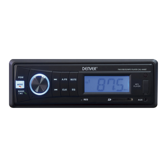 Denver CAU-444BT Manual