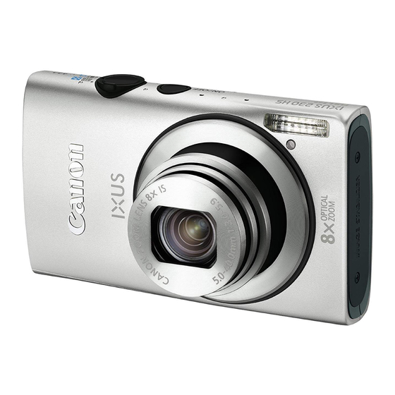 Canon IXUS 230 HS Getting Started