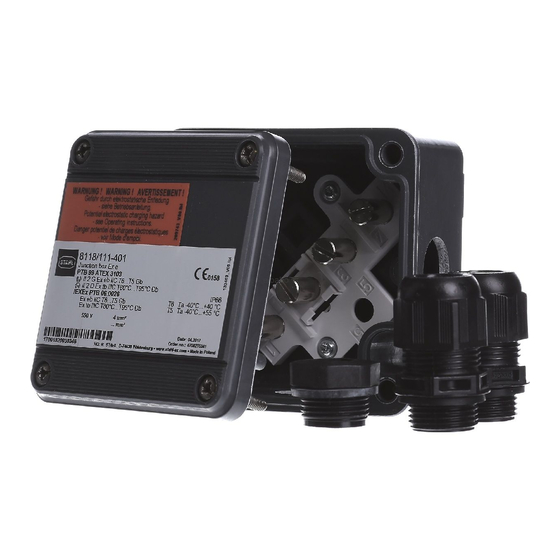 Stahl 8118 Series Operating Instructions Manual