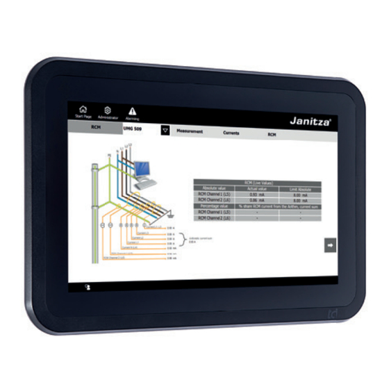 janitza JPC 100-WEB User Manual And Technical Specifications