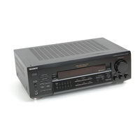 Sony STR-DE425 - Fm Stereo/fm-am Receiver Operating Instructions Manual