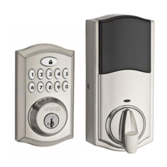 WEISER SMART DOOR LOCK MANUAL Pdf Download | ManualsLib