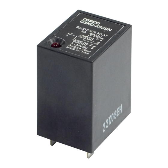Omron G3H Manual