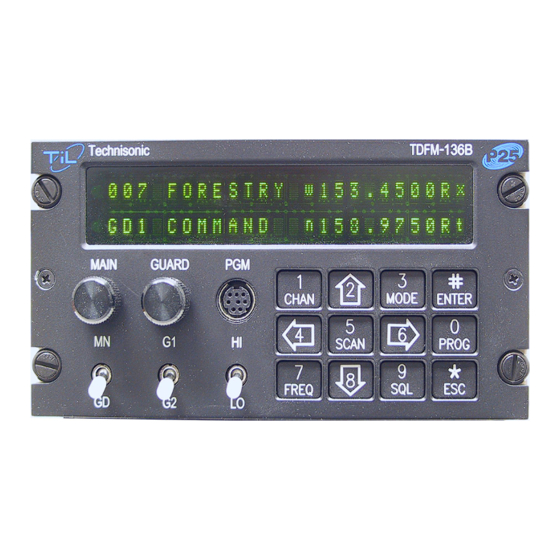 TIL TDFM-136B Quick Reference Manual