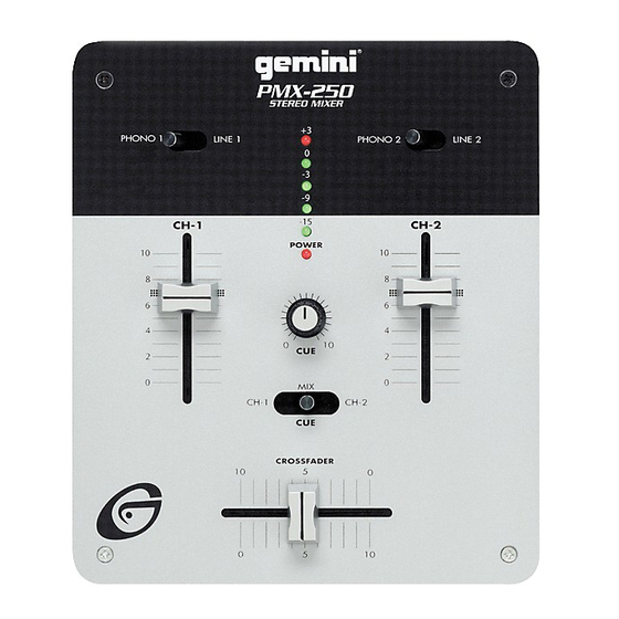 Gemini PMX-250 Operation Manual