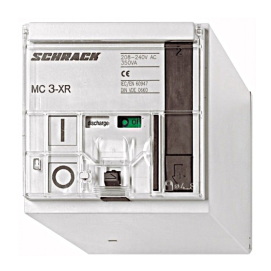 Schrack MC3-XR Series Installation Instructions