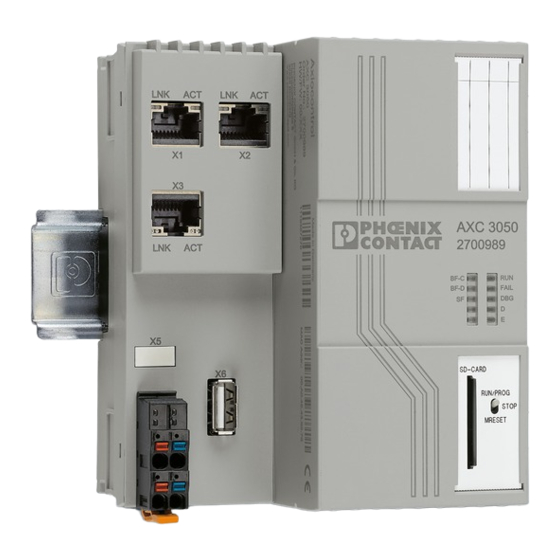 Phoenix Contact AXC 3050 User Manual