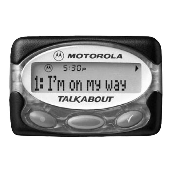 Motorola TALKABOUT T350 User Manual