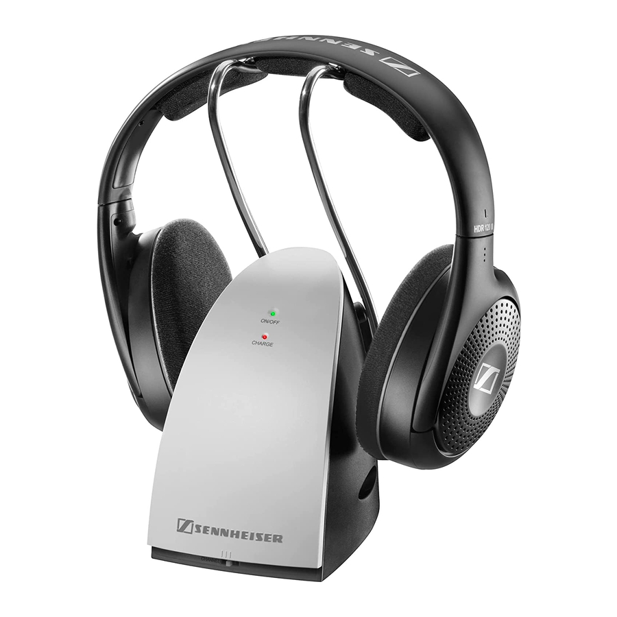 Sennheiser RS 120 II, RS 119 II - Wireless Headphones Manual