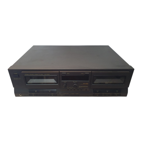 Technics RS-TR474 Operating Instructions Manual