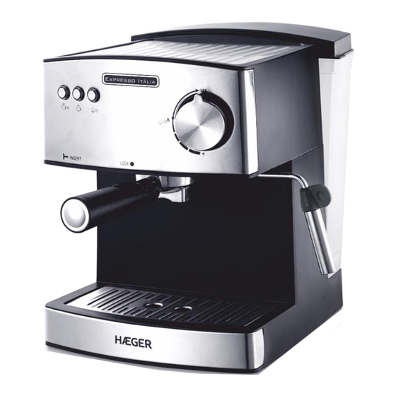 HAEGER Expresso Italia CM-85B.009A Instruction Manual