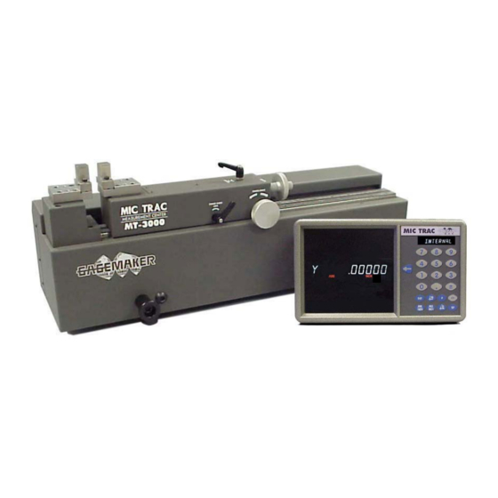 GAGEMAKER MIC TRAC MT-3000 Manual