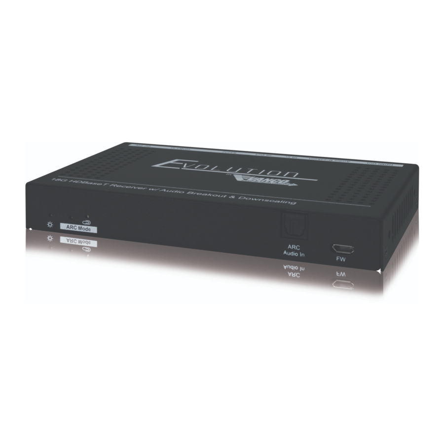 Vanco HDBaseT EVRXDSC Manual