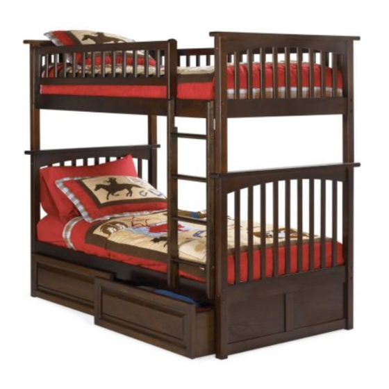 Atlantic Furniture COLORADO BUNK BED Assembly Instructions Manual