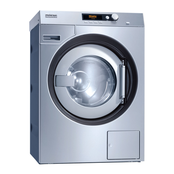 Miele professional PW 6088 Operating And Installation Instructions