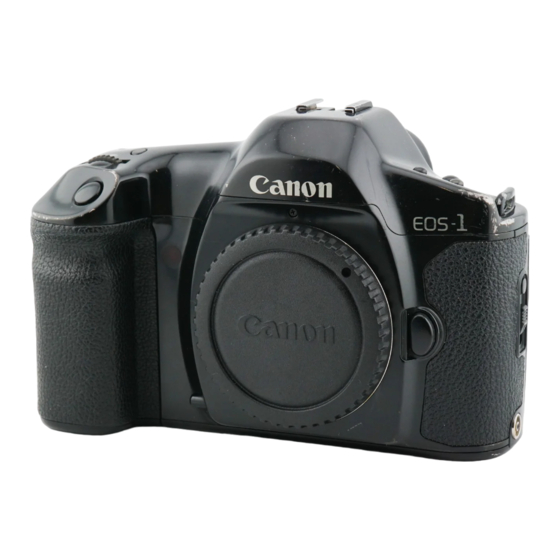 Canon EOS 1 Instructions Manual