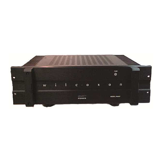 Wilcoxon PA8HF Operating Manual