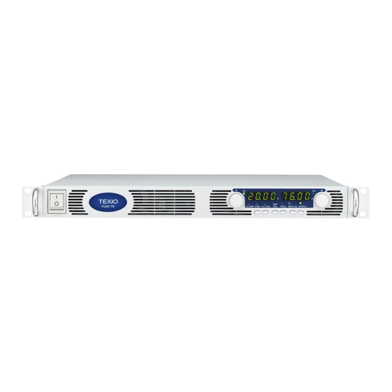 TEXIO PU6-200 Instruction Manual