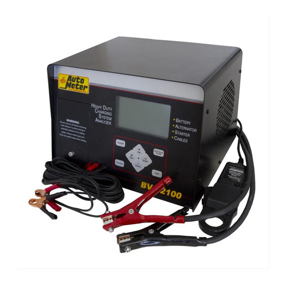 Auto Meter BVA-2100 Instruction Manual