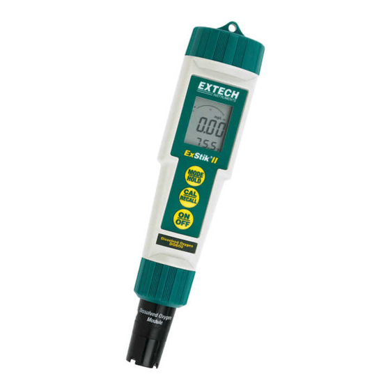 Extech Instruments ExStik DO600 User Manual