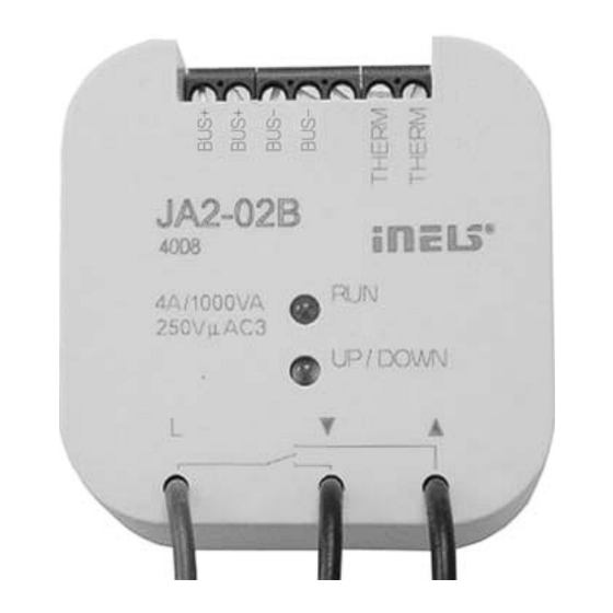 iNels JA2-02B Manual Instruction