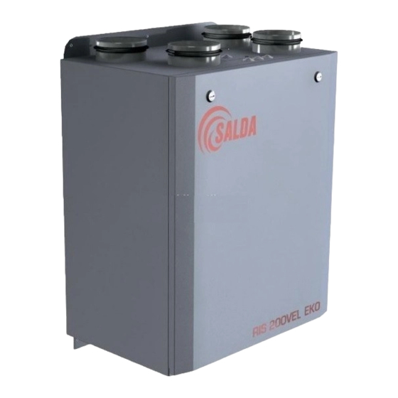 Salda SA-CONTROL RIS 200 VE EKO Quick Launch Manual